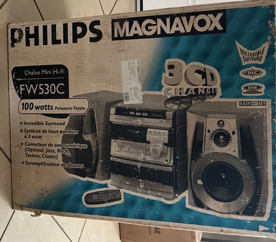 Phillips Magnavox mini hi-fi FW530C Multi CD Factory Sealed Opened For Pics - Image 1 of 4