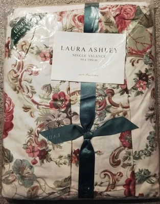 Laura Ashley DE COLECCIÓN SIN ABRIR falda de cama cenefa Victoria cottagecore cama floral Foto 1 de 4