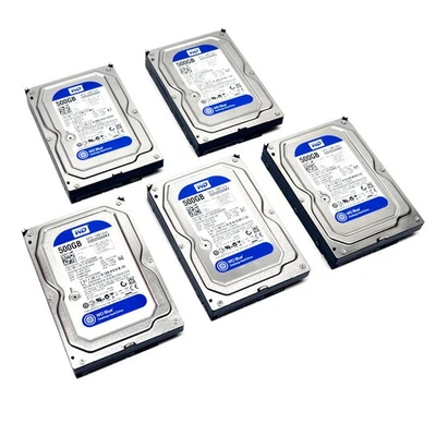 (Lot of 5) Western Digital WD5000AAKX-75U6AA0 500GB 3.5" SATA Hard Drive 7200RPM - Image 1 of 4