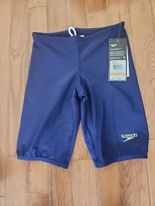 Boys Speedo Jammer Solid Navy Size 7 NWT - Picture 1 of 2