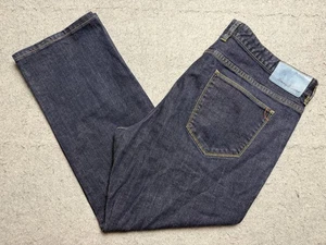 Jeans Tommy Bahama uomo 40x32 blu vintage dritto lavaggio scuro denim casual - Foto 1 di 16