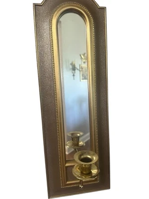 Mid century Home interior wall sconce Hollywood regency style 20" x 7"wide - Image 1 of 4