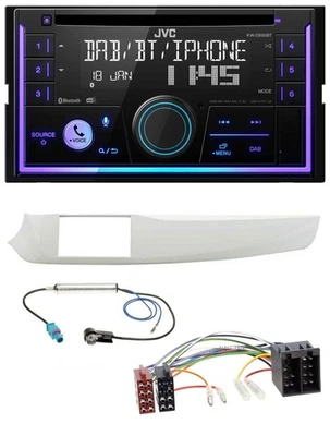 JVC MP3 USB 2DIN DAB Bluetooth CD Autoradio für Alfa Romeo Giulietta 2010-2013 w - Bild 1 von 4