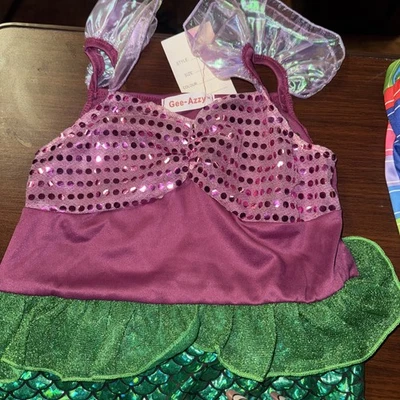 Disfraz de Sirena Niños Niñas Vestido de Princesa Disfraces de Halloween Juegos con disfraces Elegante Ariel Foto 1 de 3