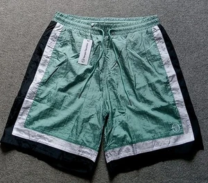 Sergio Tacchini Shorts Men's 2XL Gandolfo Green With Black And White Trim 36x9 - Picture 1 of 12