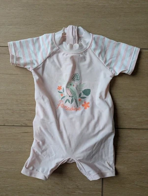 Verbaudet Schwimmanzug Badeanzug Standoverall mit Schwimmwindel Gr. 74 - Bild 1 von 4