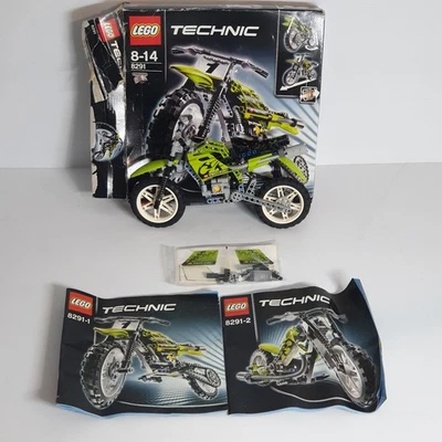 Lego Technic Dirt Bike 8291 Mostly Complete Box Instructions Retired 2008 - Image 1 of 4