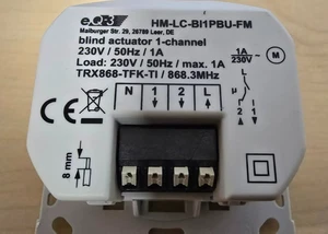 EQ3 Homematic HM-LC-BI1PBU-FM | Smart Home Rollladenaktor für Markenschalter - Bild 1 von 2