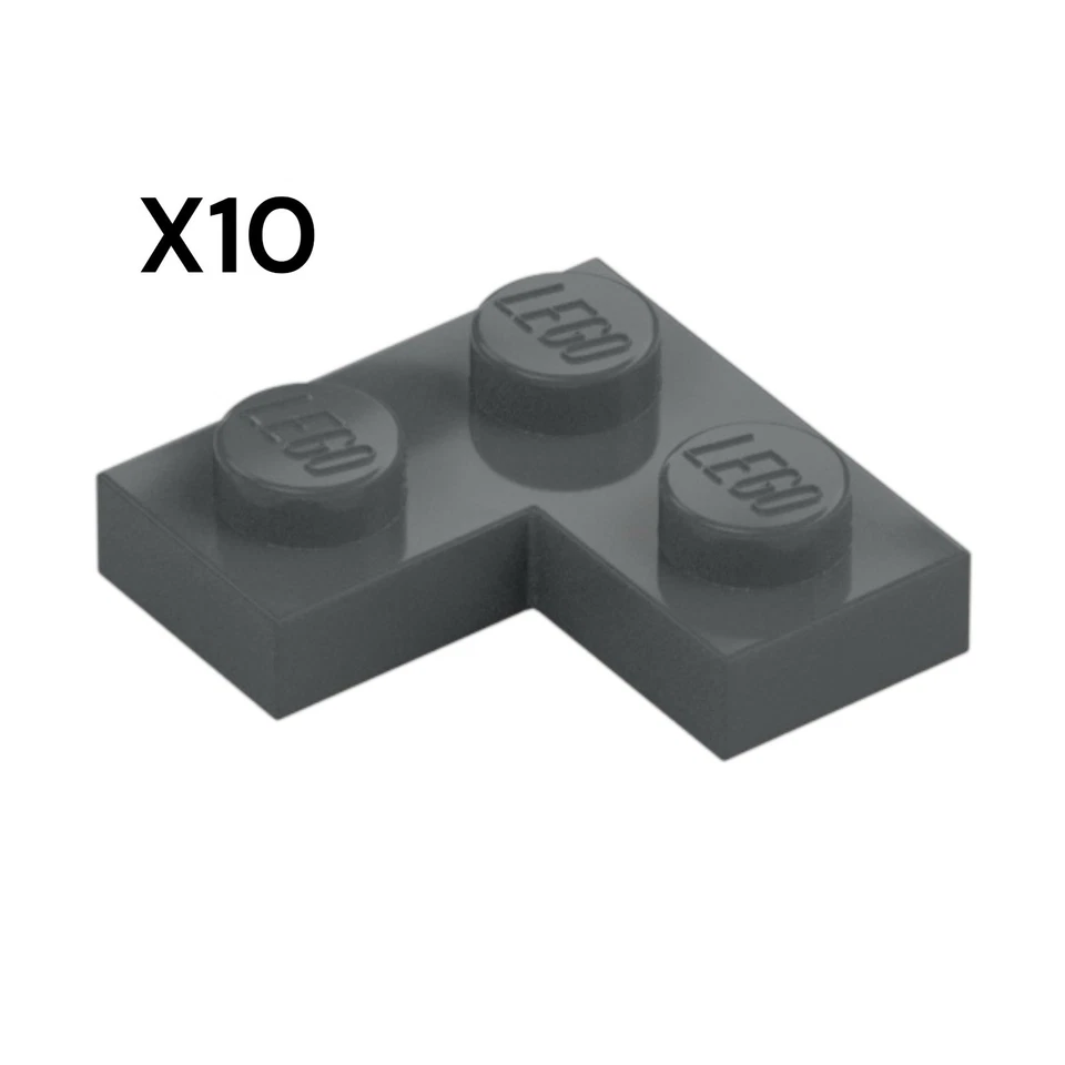 10x LEGO 2420 - CORNER PLATE 1X2X2 - Dark Bluish Gray - Bild 1 von 1