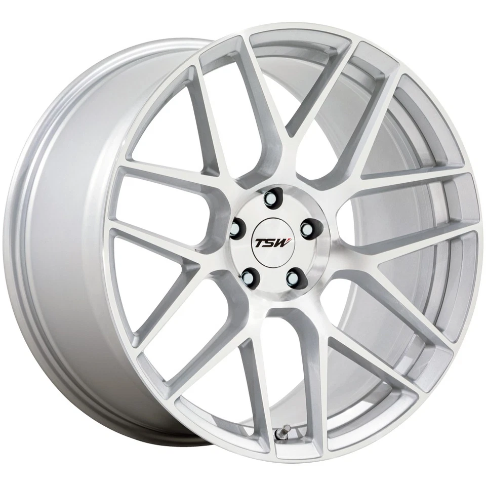 TSW TW002 Lasarthe 18x9.5 5x4.5" +40mm Silver Wheel Rim 18" Inch - Imagem 1 de 4