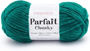 Premier Parfait Chunky Chenille Yarn Emerald (3 Pack) #6 Super Bulky Weight - Picture 1 of 3