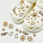 Bling Faux Pearl Girl Shoes Charms DIY Accessories Rhinestone For Croc Shoe