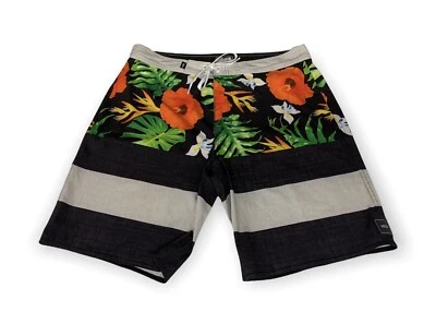 范斯 WSL 三冠冲浪北岸夏威夷花卉板短尺寸 34 VGC — 第 1/4 张图片