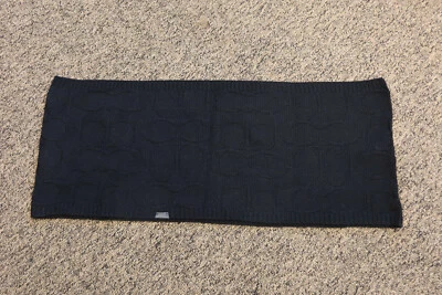 $198 Coach Infinity Bufanda Capucha Para Mujer Tejido Cuello Envoltura NEGRO Lana/Cachemira Foto 1 de 4