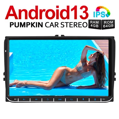 Pumpkin 9" Android 13 Autoradio GPS Navi Carplay DAB 4GB 64GB for VW Golf Passat - Bild 1 von 4