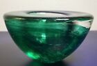 Green Swirl Art Glass Bowl Kosta Boda Atoll Votive Candle Tealight Holder