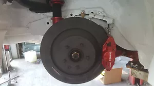 350Z 370Z REAR BRAKE CALIPER ADAPTER STAINLESS TO FIT SKYLINE 200SX S13 S14 S15 - Picture 1 of 3
