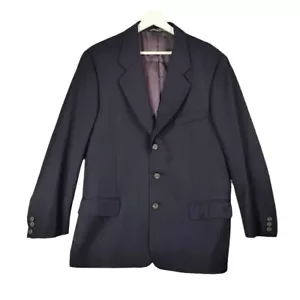 BANANA REPUBLIC Cappotto Sportivo Uomo Taglia 42R Italia Lana Navy 3BTN 2VNT Preppy Luxe - Foto 1 di 12