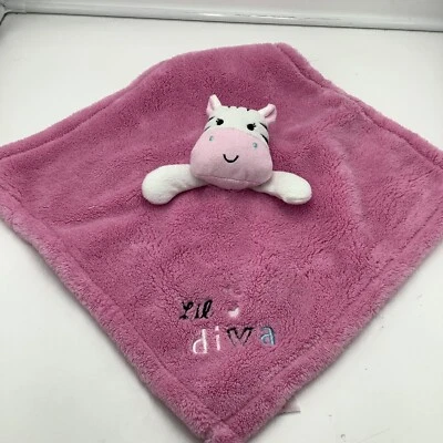 Manta de seguridad Baby Gear rosa Lil Diva cebra Lovey Girls Foto 1 de 4
