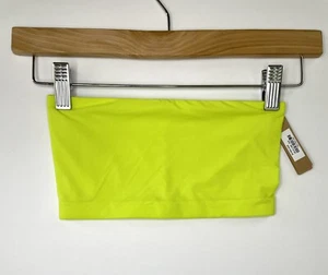 SKIMS Fits Everybody Bandeau Bralette Color Neon Lime Size XXS NWT Sold Out - Picture 1 of 5