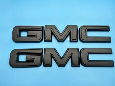 Emblema superpuesto trasero delantero mate para GMC Sierra 1500 2500HD 3500HD 2019-2025 Foto 1 de 4