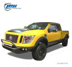 Paintable Extension Style Fender Flares Fits Nissan Titan XD 2016-2021 Full Set