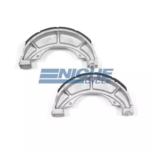 Rear Grooved Brake Shoes For Kawasaki KT 250 A (Trials) 75-76 - Picture 1 of 2