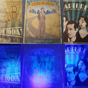 BIOSHOCK Special Edition Black Light POSTERS 11x14 Art Deco Set of 3 posters! - Picture 1 of 7