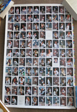 1992  NFL CHEERLEADERS TRADING CARDS UNCUT SHEET SIGNED & NUMBERED 123/2000 RARE