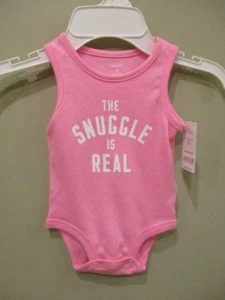 Neu mit Etikett Carters Baby Mädchen Kleinkind Einteiler Body rosa Strampler Größe 6 Monate - Bild 1 von 6