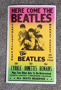 BEATLES 1966 CONCERT POSTER PRINT - Picture 1 of 1