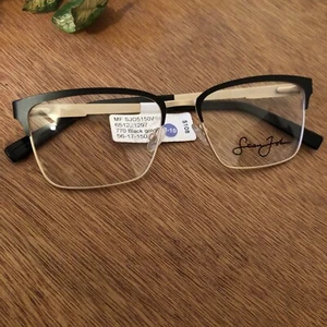 NEW Sean John SJO 5150 , 770 Black Gold Eyeglasses Frames 56 17 150 Retail $108 - Picture 1 of 11