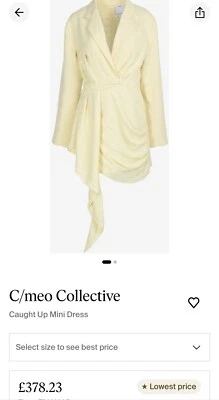 C/meo collective caught up mini dress size Uk 8 - Image 1 of 4