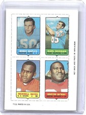 1969 Topps FB 4 in 1 Four in One #37 Maples Noonan Hayes Antwine NM/MT FAST SHIP