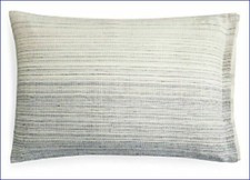 Oake Ombre Stripe King Pillow Sham Linen/Cotten Blend - $100 Gray