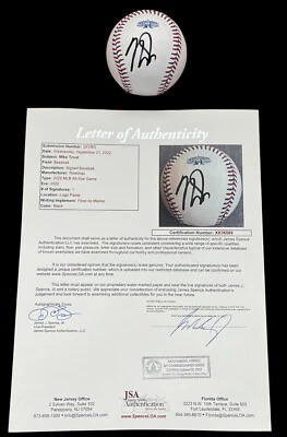 Mike Trout Signed Auto Official 2022 All Star Game Baseball + JSA LOA LA Angels - Image 1 of 4