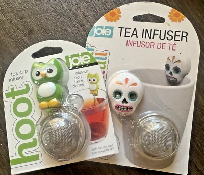 JOIE INSUSERS DE TÉ HOOT & SUGAR SKULL HACE TAZAS DE TÉ CALIENTE NUEVO EN PAQUETES (22) Foto 1 de 4