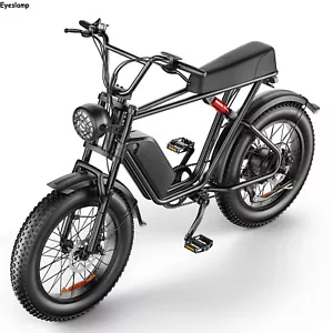 20" Electric Bike 1000W 48V Fat tire Mountain Bike MTB Off Road E-bike for Adult - Picture 1 of 15