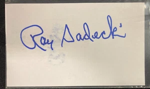 1950S/60S AUTO! BASEBALL SIGNED 3X5 CARD RAY SADECKI W/COA JSA AVAILABLE CF - Picture 1 of 2