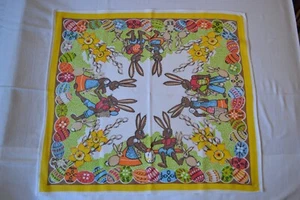 alte DDR Osterdecke 54 x 60 cm Mitteldecke Vintage 60er/70er Deko - Bild 1 von 10