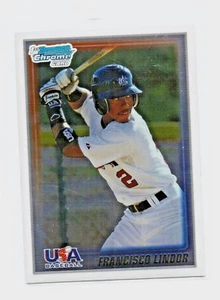 2010 Bowman Chrome USA Stars #USA5 Francisco Lindor MINT FROM PACK - Picture 1 of 2