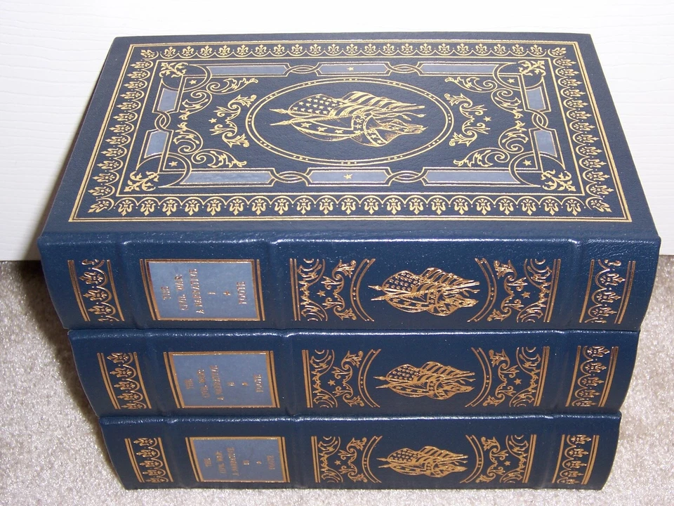 Easton Press CIVIL WAR A NARRATIVE by Shelby Foote in 3 vols  - Image 1 of 1