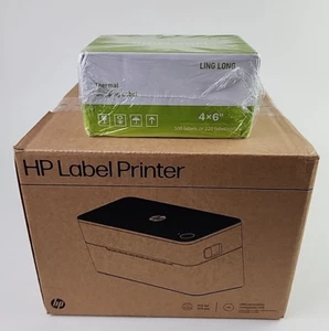 HP Thermodirekt Etikettendrucker KE100 USB, Versand, Barcode, - inklusive Etiketten - Bild 1 von 17