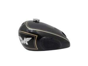 Matchless (Single Cylinder) Black Fuel Tank With Badge & Cap & Knee Pad & Tap - Foto 1 di 5