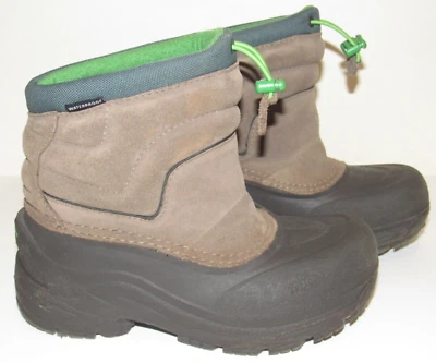 Botas de neve The North Face Big Boys 2 inverno marrom impermeável camurça isolada - Imagem 1 de 4