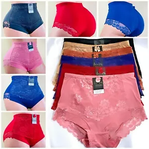 High Waist Briefs Tummy Control Girdles Lace Shaper Panties 69076 Lot 2, 4 or 6 - Picture 1 of 24