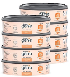 Diaper Genie Bags Refills 270 (Pack of 8) Clean Laundry Scent, Free Shipping - Picture 1 of 7