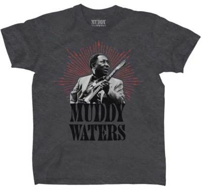Camiseta Muddy Waters Retrato Chicago Delta Blues Rock Jazz Música PSP-MDD-1001 Foto 1 de 3