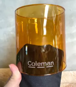 Amber glass globe Coleman 285 286 282 321 335 lantern Borosilicate Reproduction - Picture 1 of 1