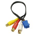 Car RCA Female Audio Video AV-In Cable Wire for  Headunit 6Pin  A/V Port3936